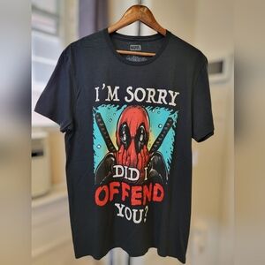 Marvel Black Graphic T-Shirt  I  Size L